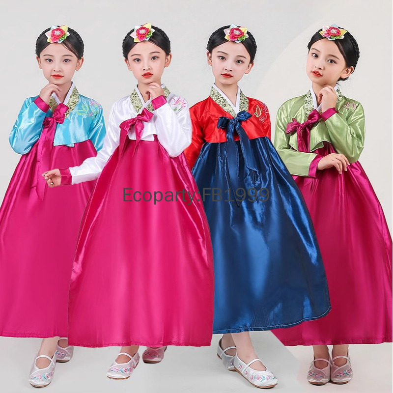 Women'S Fashion Korea - 4 색 소녀 한복 드레스 한국