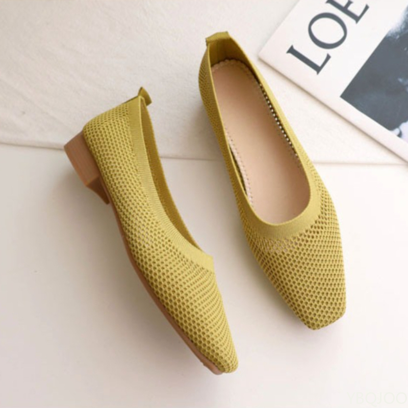 Women'S Fashion Shoes - 스프링/썸머 신상 스퀘어토 낮은 굽 부드러운