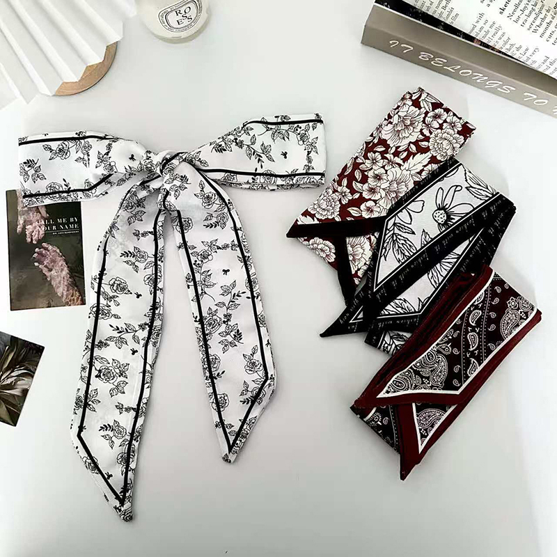 Women Fashion Necktie - 럭셔리 패션 여성용 스키니 실크 스카프