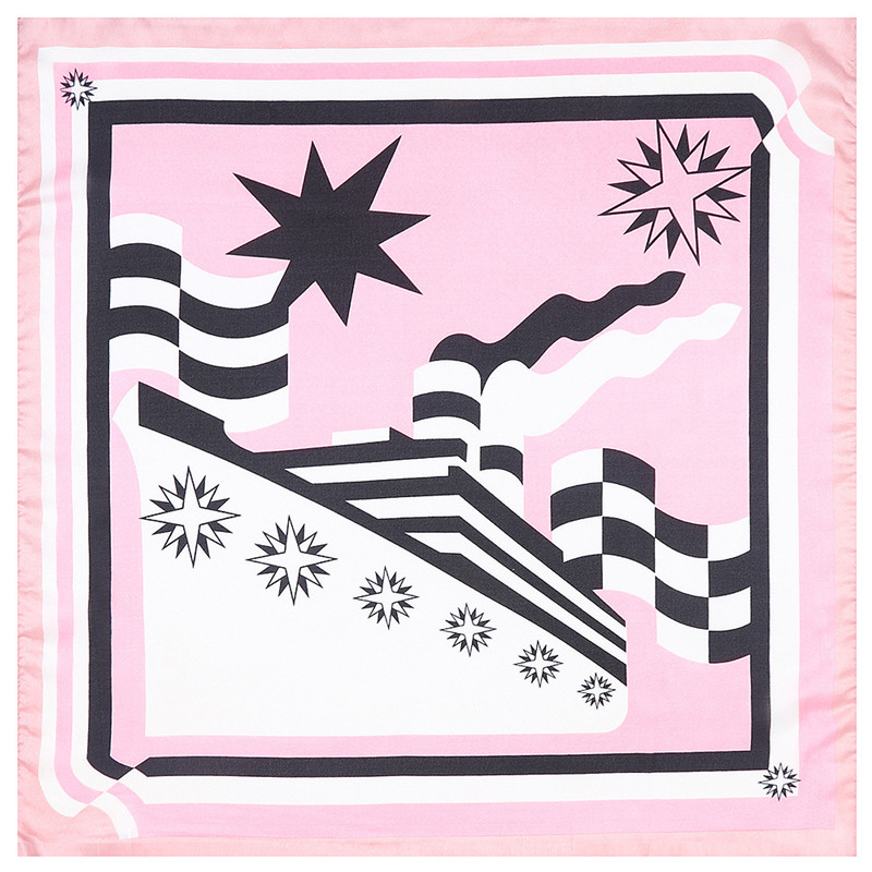 Maritime cruises 인쇄 스퀘어 스카프 여성 - Women Fashion Necktie 리뷰 및 가격