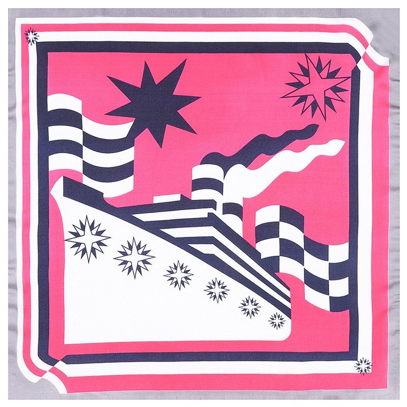 Maritime cruises 인쇄 스퀘어 스카프 여성 - Women Fashion Necktie 리뷰 및 가격