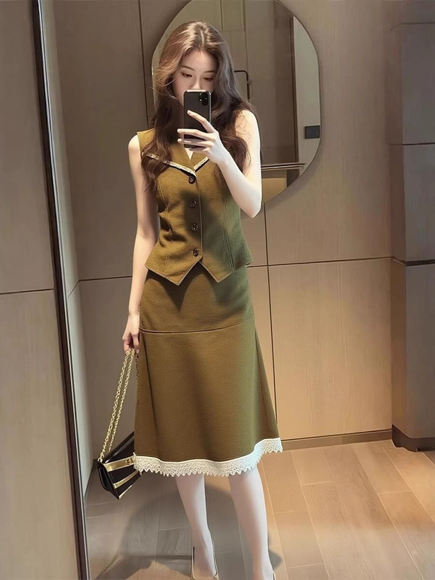 새로운 고급 오피스룩 여성 여름 정장 패션 라펠 민소매 - Women'S Fashion Vest Tops 리뷰 및 가격
