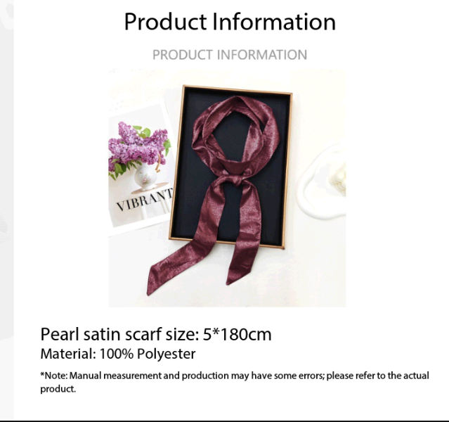 여성용 반짝이는 스키니 스카프 다기능 헤어밴드 넥타이  - Women Fashion Necktie 리뷰 및 가격