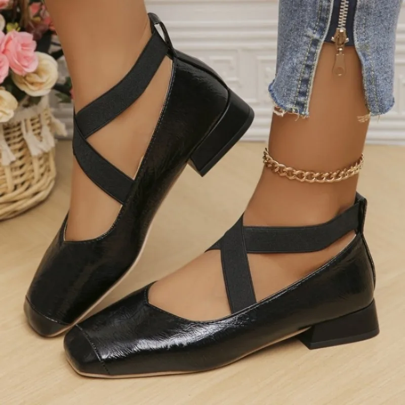 여성 신발 패션 스퀘어 발가락 디자이너 신발 편안한 부 - Women'S Fashion Shoes 리뷰 및 가격