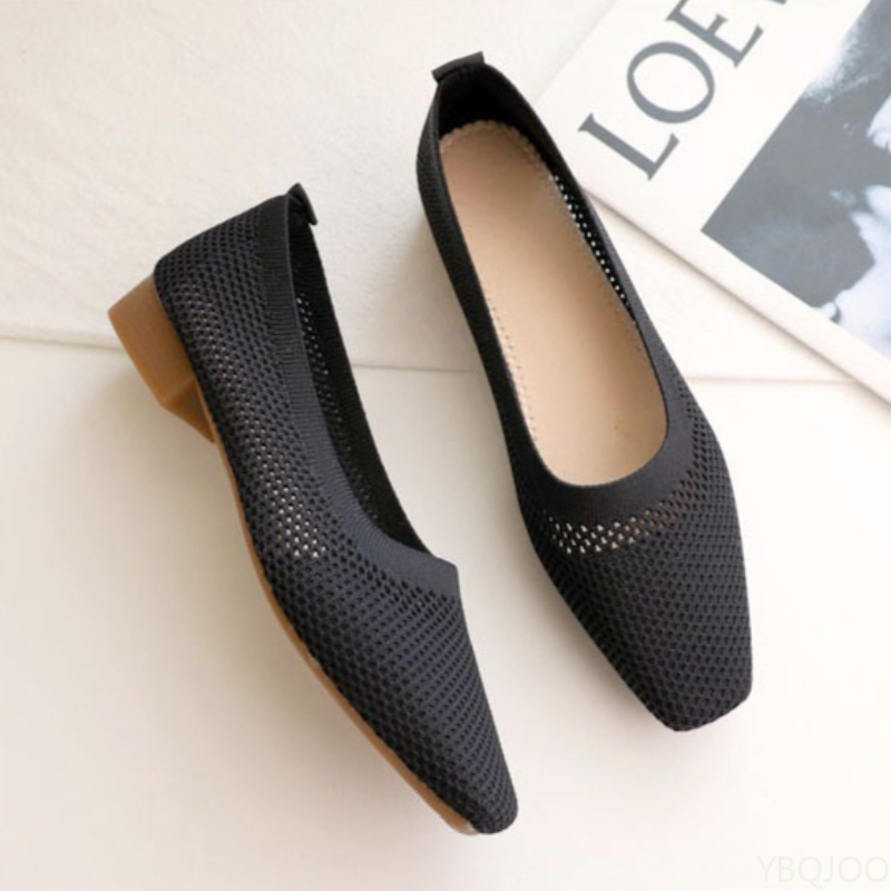 스프링/썸머 신상 스퀘어토 낮은 굽 부드러운 밑창 여성 - Women'S Fashion Shoes 리뷰 및 가격