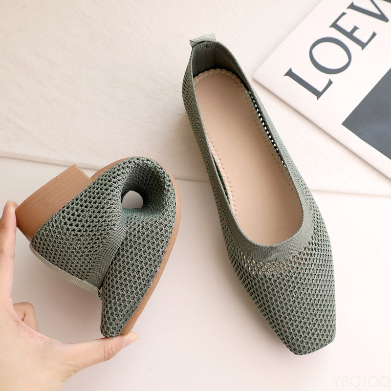 스프링/썸머 신상 스퀘어토 낮은 굽 부드러운 밑창 여성 - Women'S Fashion Shoes 리뷰 및 가격