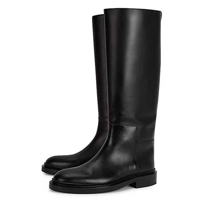Meotina 여성 정품 가죽 무릎 높은 부츠 라운드  - Women'S Fashion Knee High Boots 리뷰 및 가격