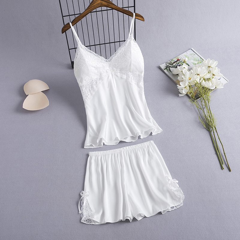 캐미 & 반바지 수면 세트 여성용, 섹시한 레이스 잠옷 - Lace Trim Cami 리뷰 및 가격