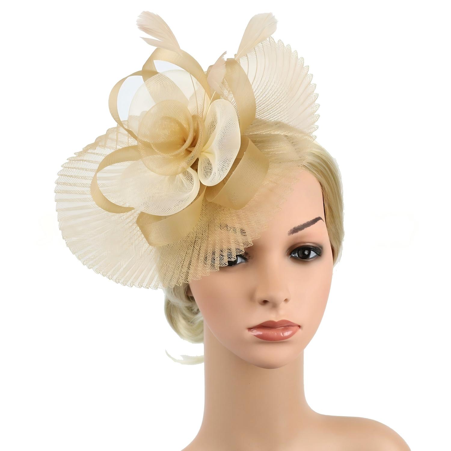 여성용 우아한 파시네이터 헤드웨어 칵테일 티 파티 켄터 - Women'S Fashion Kentucky Derby 리뷰 및 가격
